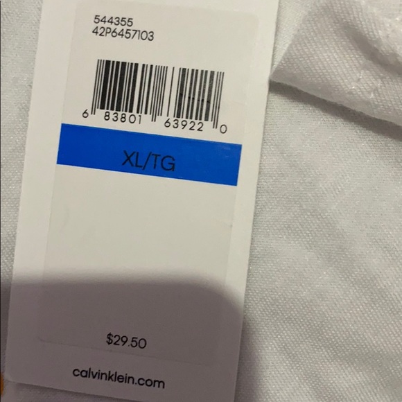 White and rainbow Calvin Klein T shirt - Picture 3 of 4